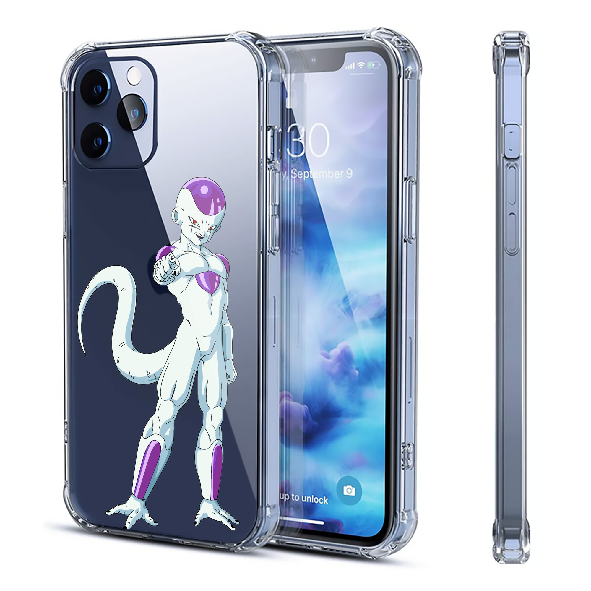 （画像用） ドラゴンボール フリーザ DRAGON BALL Frieza 【iPhone 12シリーズ対応】透明スマホケース（クリアソフトケース）
